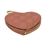 GUCCI: Microguccissima Heart Zip Coin Purse Key Pouch
