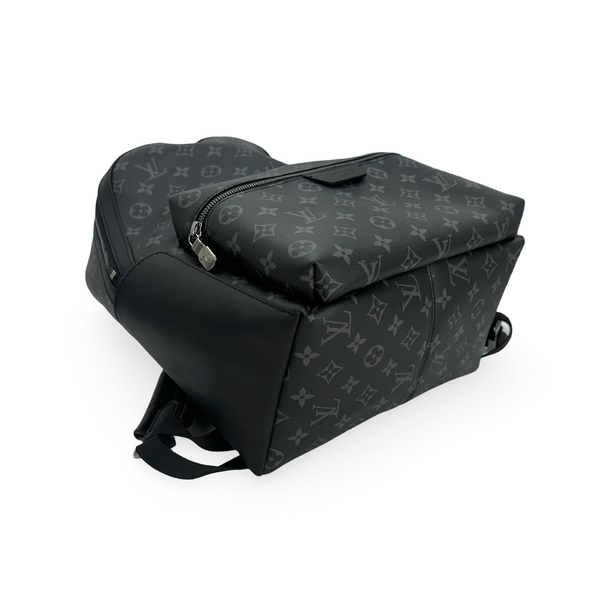 LOUIS VUITTON: Monogram Eclipse Discovery MM Backpack