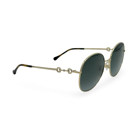 GUCCI: Horsebit Round Sunglasses