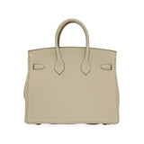 HERMÈS: Togo Birkin 25 Craie