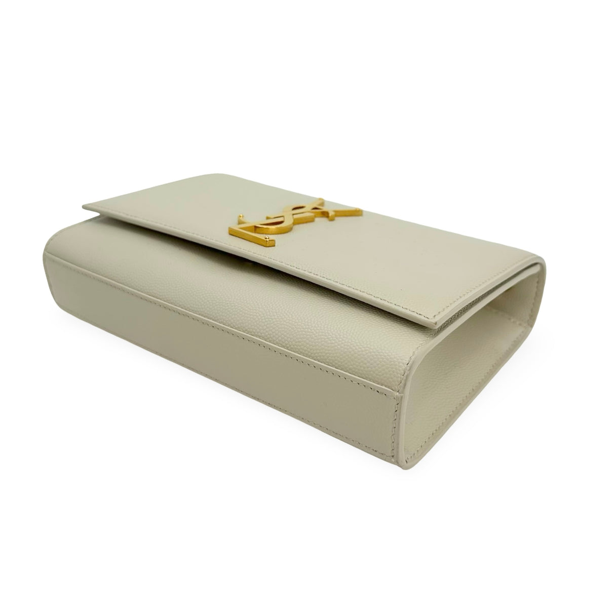 SAINT LAURENT: Grain de Poudre Small Kate Chain Bag