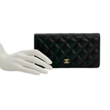 Quilted Caviar Yen Wallet