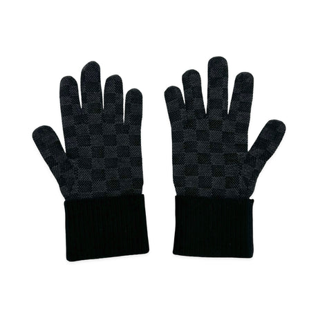 Wool Neo Petit Damier Gloves
