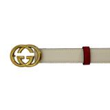 GUCCI: Leather Interlocking G Memorable Belt