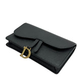 Grained Leather Saddle Belt Pouch