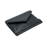 SAINT LAURENT: Calfskin Letter Card Case Wallet