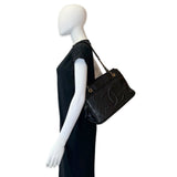 CHANEL: Quilted Caviar Timeless CC Soft Shopper