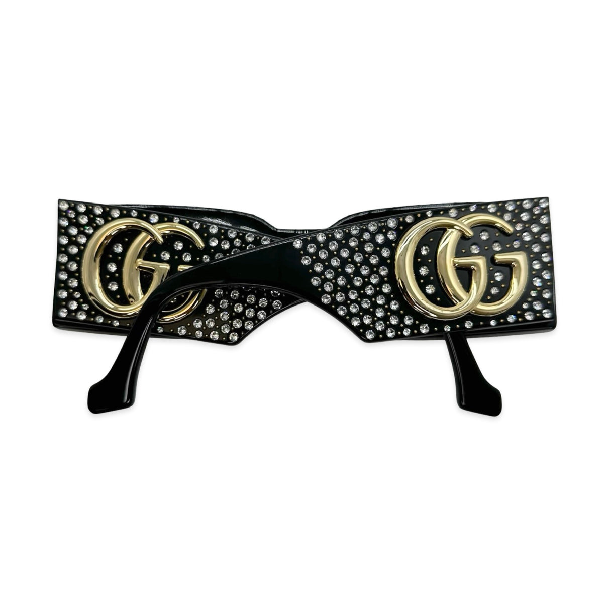 Crystal GG Rectangle Sunglasses