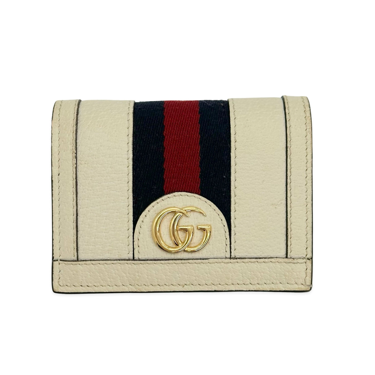 GUCCI: Leather Ophidia Compact Wallet
