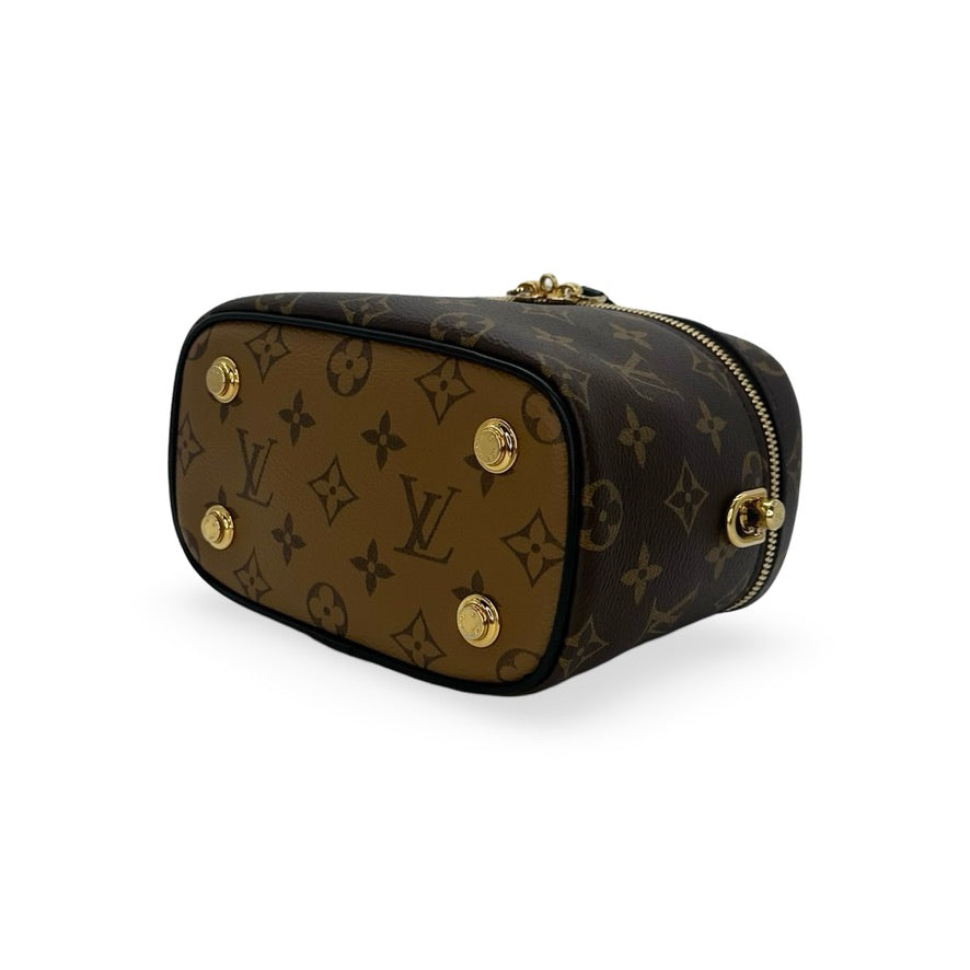 LOUIS VUITTON: Monogram Reverse Vanity PM