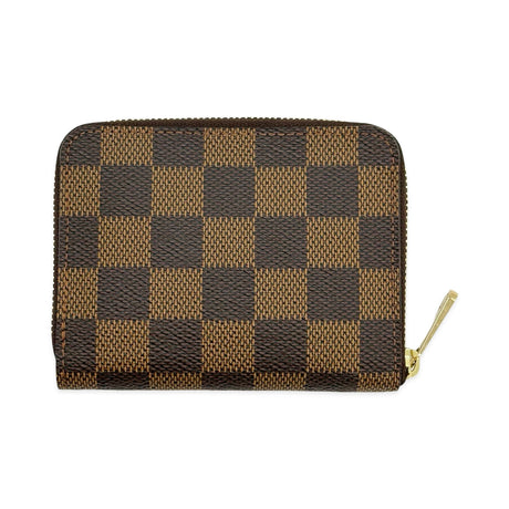 LOUIS VUITTON: Damier Ebene Zippy Coin Purse