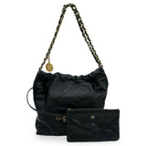 CHANEL: Quilted Caviar Small 22
