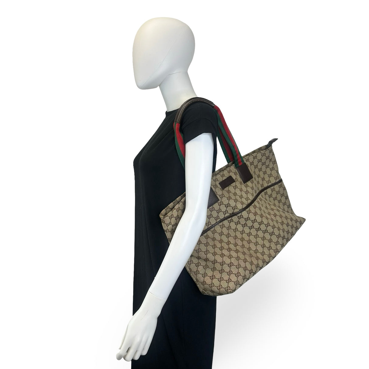 GUCCI: GG Canvas Web Tote Bag