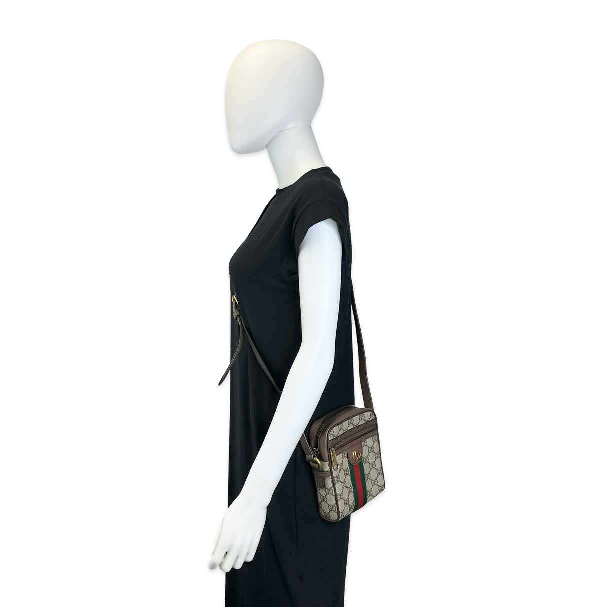 GUCCI: GG Supreme Ophidia Mini Messenger Crossbody
