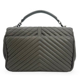 SAINT LAURENT: Quilted Leather Large College Chain Bag