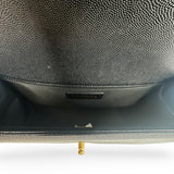 CHANEL: Quilted Caviar Old Medium Boy Bag