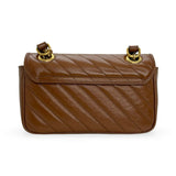 GUCCI: Quilted Leather Small GG Marmont Shoulder Bag