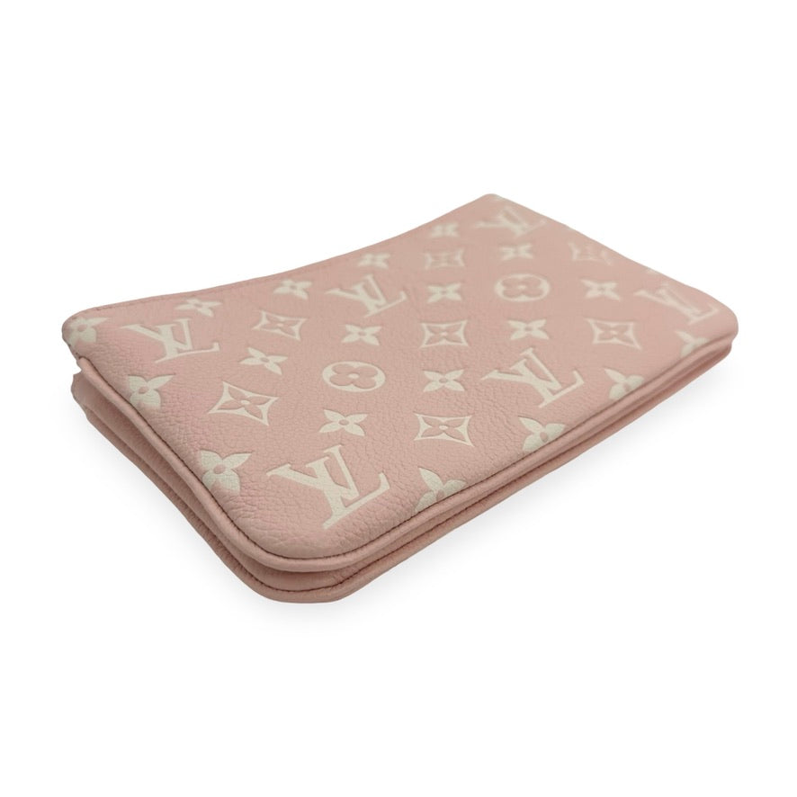 LOUIS VUITTON: Monogram Empreinte Double Zip Pochette