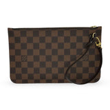 LOUIS VUITTON: Damier Ebene Neverfull Pochette