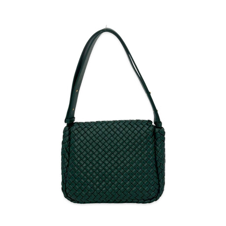 Padded Intreccio Lambskin Cobble Shoulder Bag