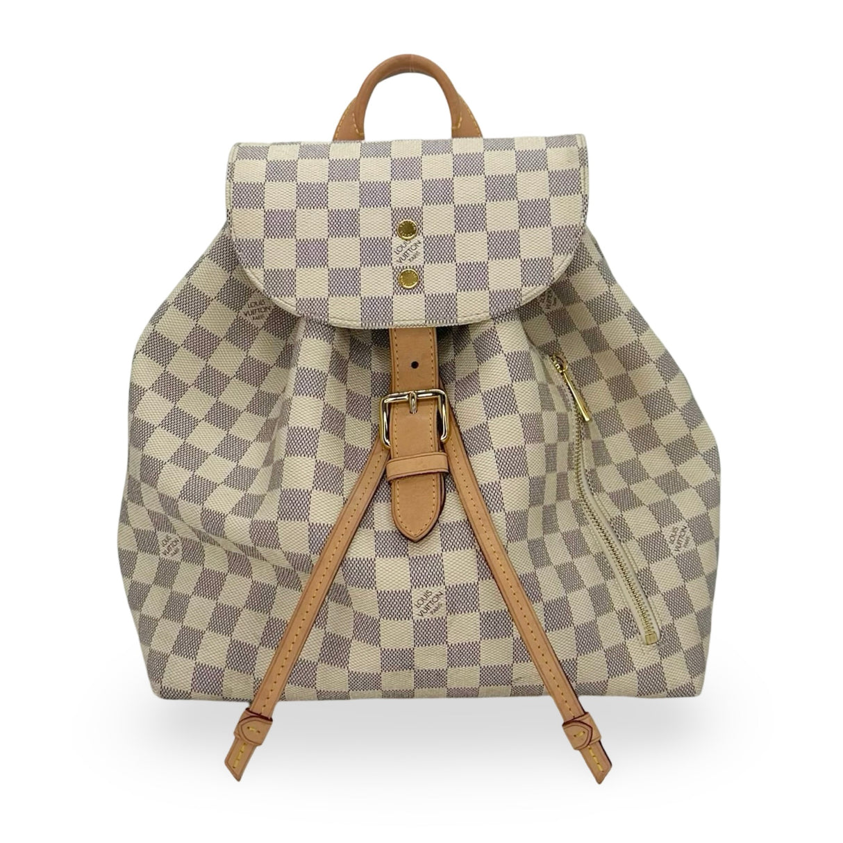 LOUIS VUITTON: Damier Azur Sperone Backpack