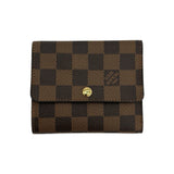 LOUIS VUITTON: Damier Ebene Elise Wallet