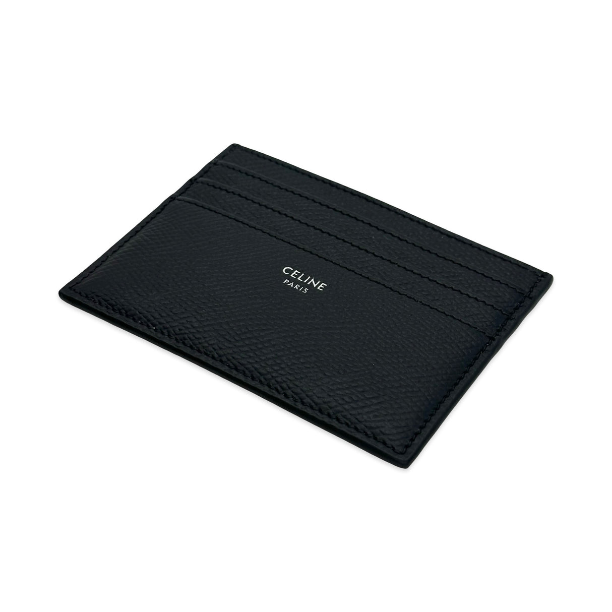 CELINE: Grained Calfskin Large Card Holder