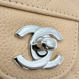 CHANEL: Quilted Caviar Medium Classic Double Flap