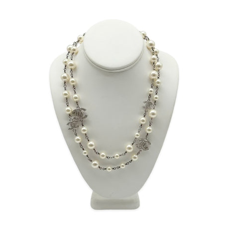 CHANEL: Crystal CC Beaded Long Necklace