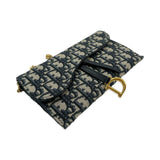 Oblique Long Saddle Wallet with Chain