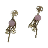CHANEL: CC Bead Chain Drop Earrings