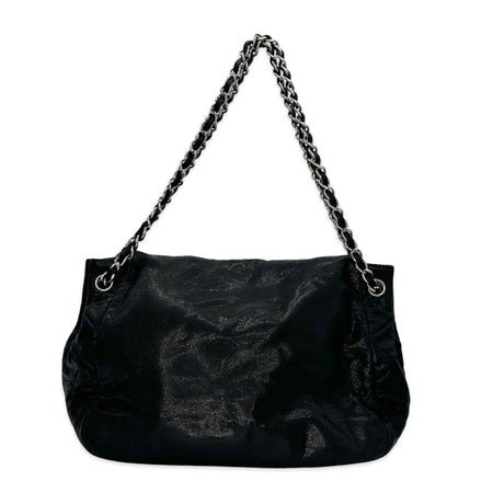 CHANEL: Caviar Timeless CC Large Accordion Flap Bag
