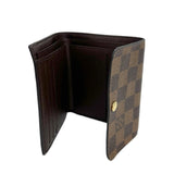 LOUIS VUITTON: Damier Ebene Elise Wallet