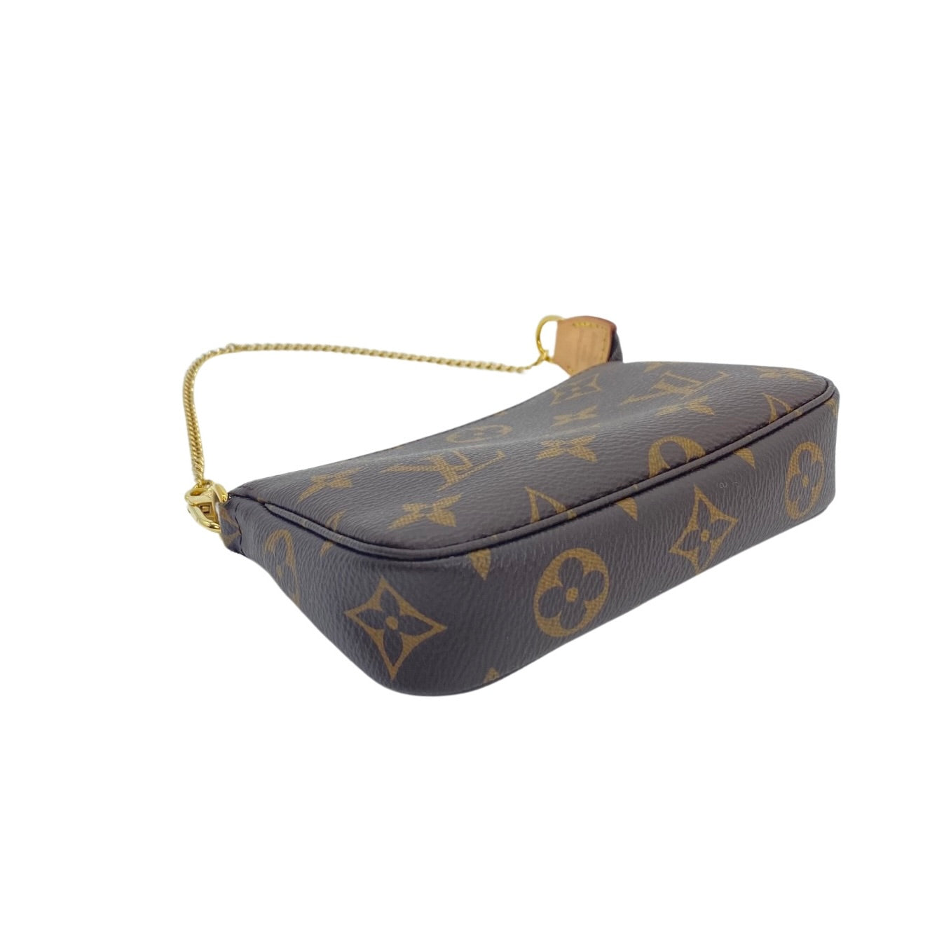 Brown Louis Vuitton Monogram Mini Pochette Accessoires