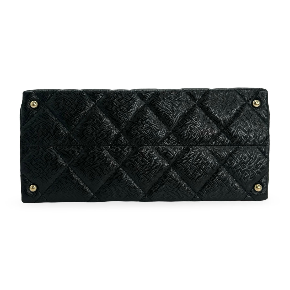 CHANEL: Quilted Caviar Small Top Handle