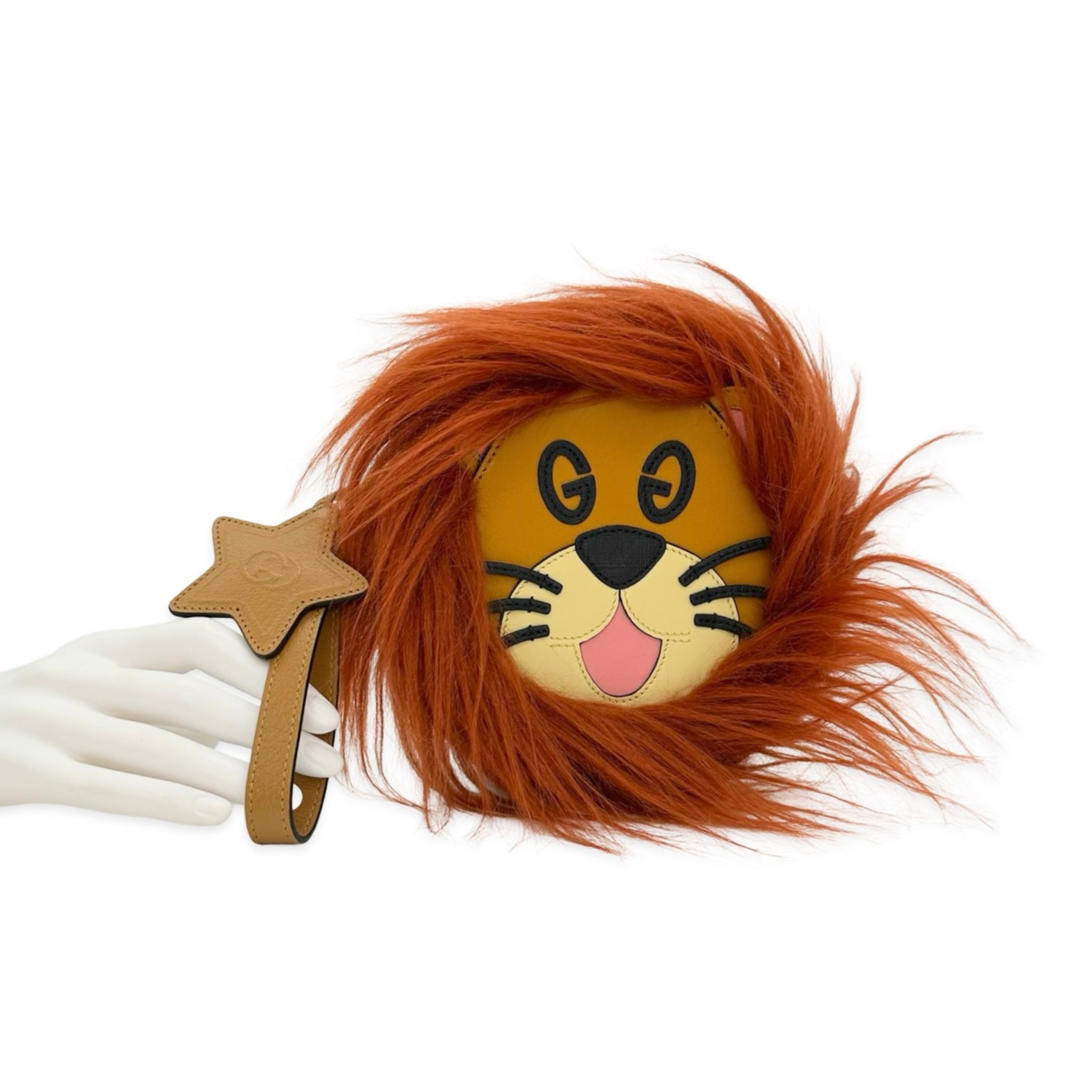 Gucci Faux Fur Lion Wristlet