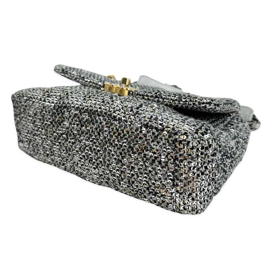 CHANEL: Quilted Sequin Small 19 Flap Bag