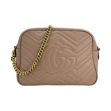 Quilted Leather Large GG Marmont Camera Bag