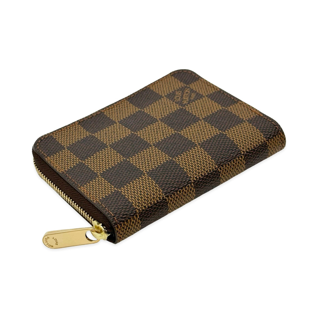 LOUIS VUITTON: Damier Ebene Zippy Coin Purse