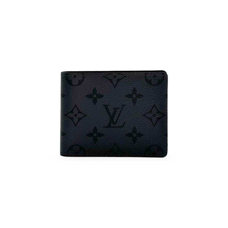 LOUIS VUITTON: Monogram Eclipse Reverse Slender Wallet