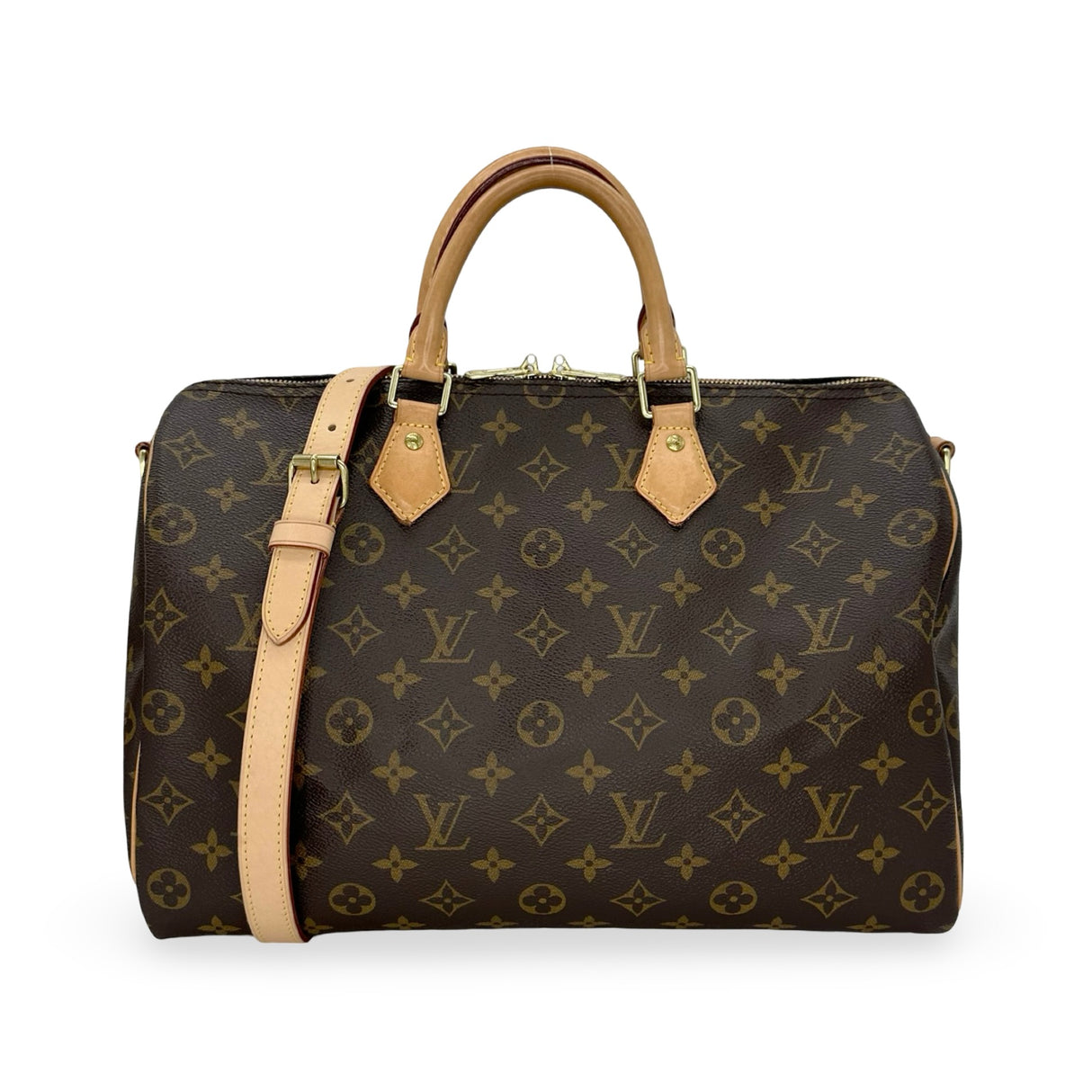 LOUIS VUITTON: Monogram Speedy Bandouliere 35