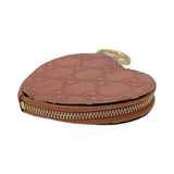 GUCCI: Microguccissima Heart Zip Coin Purse Key Pouch