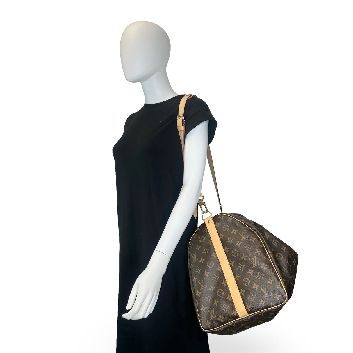 LOUIS VUITTON: Monogram Keepall Bandouliere 55
