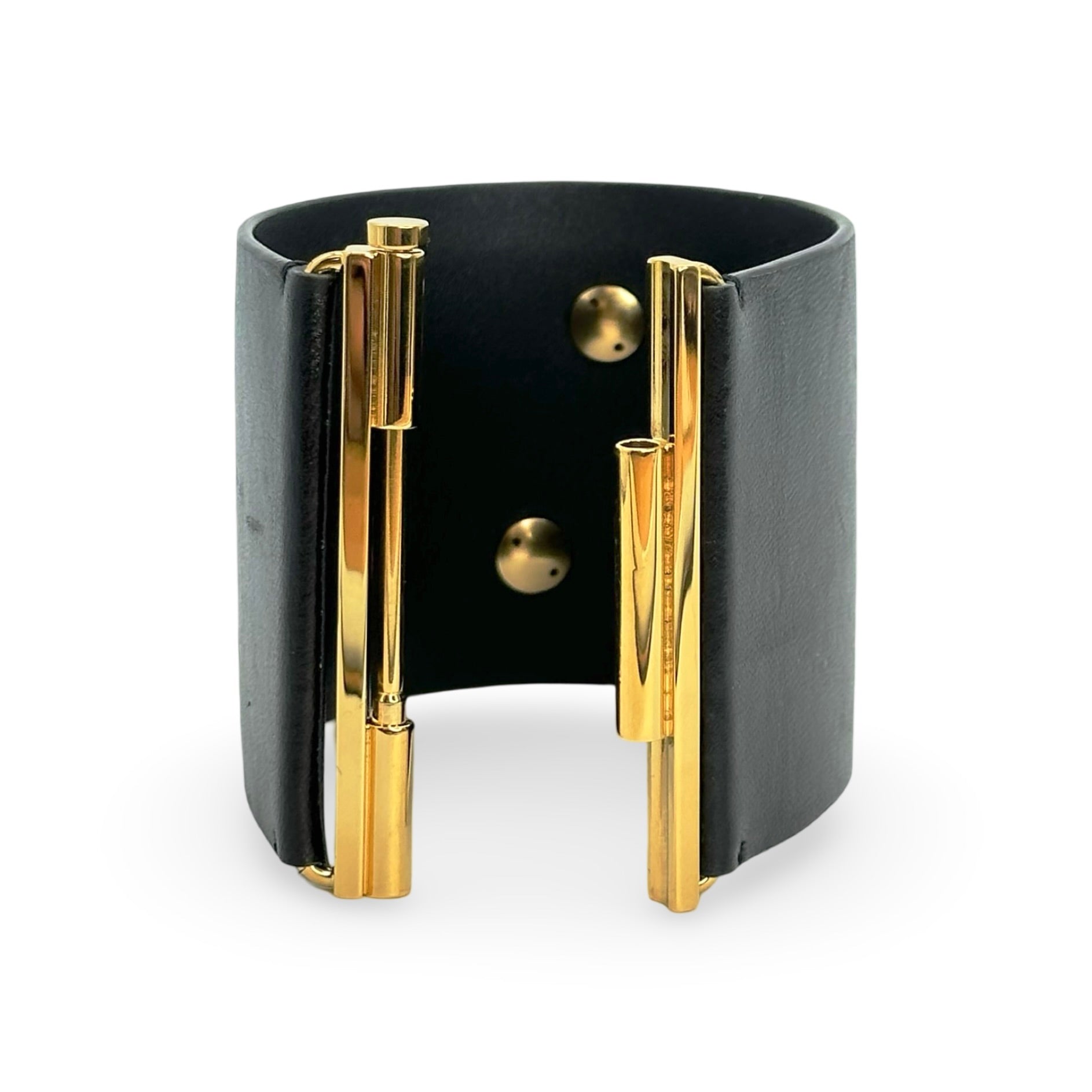 CHANEL: Crystal CC Paris Leather Wide Cuff – Luv Luxe Scottsdale
