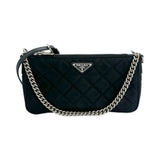 Quilted Nylon Impunto Shoulder Bag