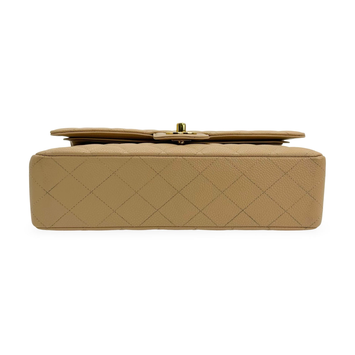 CHANEL: Quilted Caviar Medium Classic Double Flap