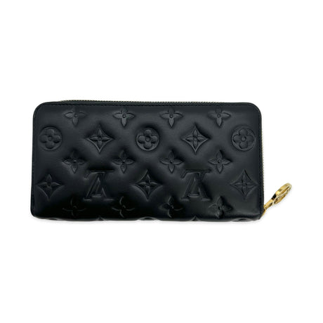 Monogram Embossed Lambskin Coussin Zippy Wallet