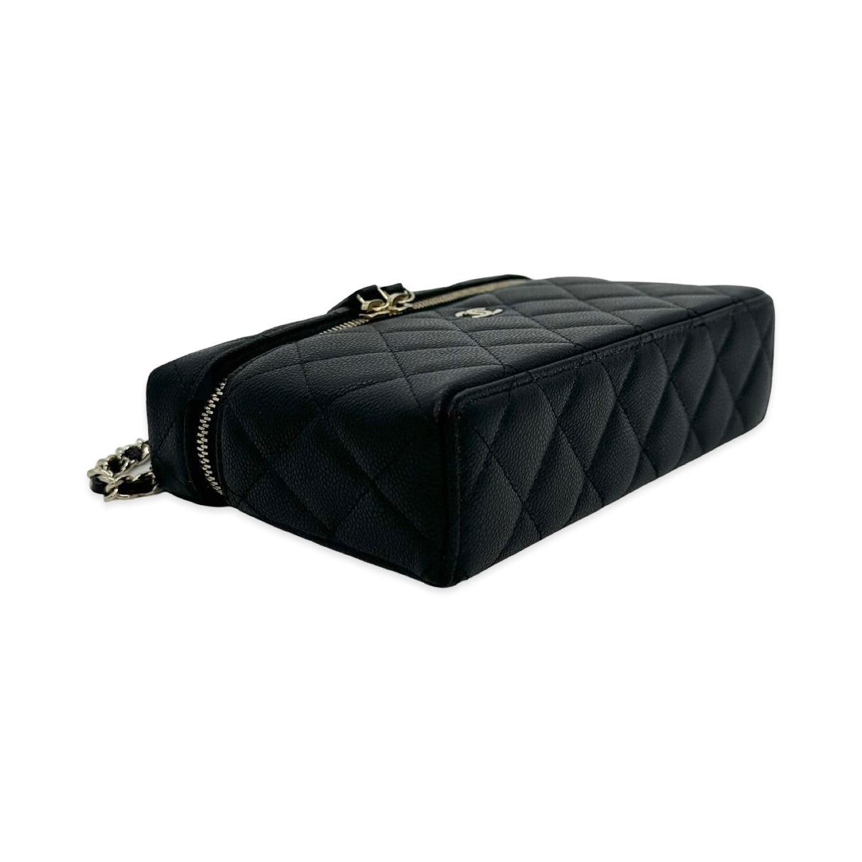 Quilted Caviar Slim Vanity Case