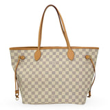 LOUIS VUITTON: Damier Azur Neverfull MM