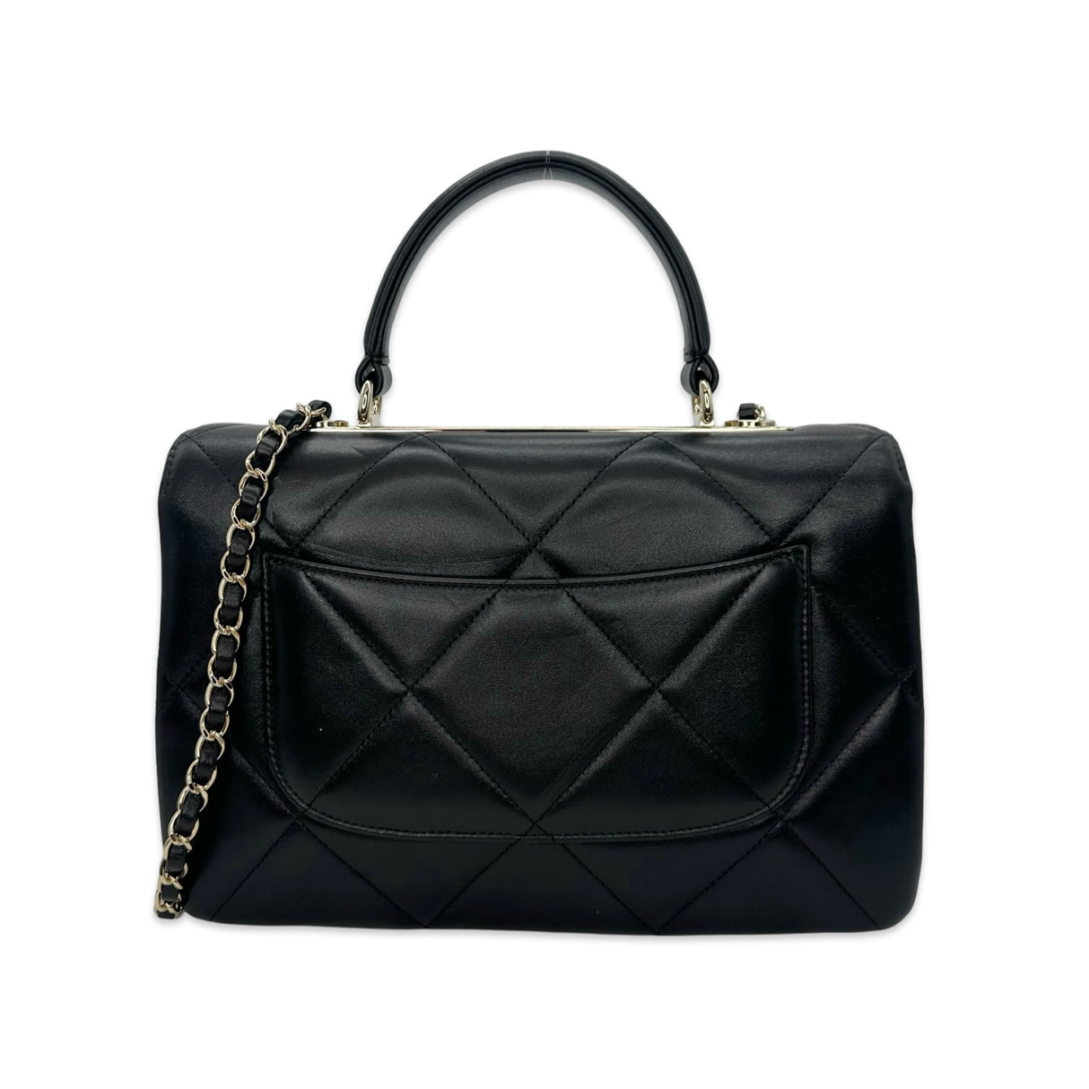 CHANEL: Quilted Lambskin Medium Trendy Top Handle